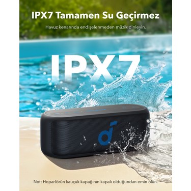 Anker Soundcore Select 2 S Kablosuz Bluetooth Hoparlör - 16 Saat Çalma Süresi - IPX7 - Siyah - A3171 (Anker Türkiye Garantili) - Görsel 4