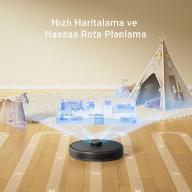 Dreame D9 Max Gen 2 Robot Süpürge Siyah - Görsel 7