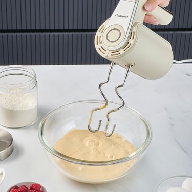 Homend Artfood El Mikseri 350 Watt Güçlü Performanslı Krem Renkli 2 Kademeli Hız Ayarı 2025h - Görsel 2