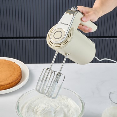 Homend Artfood El Mikseri 350 Watt Güçlü Performanslı Krem Renkli 2 Kademeli Hız Ayarı 2025h - Görsel 3