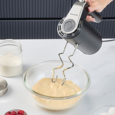 Homend Artfood El Mikseri 350 Watt Güçlü Performanslı Siyah Renkli 2 Kademeli Hız Ayarı 2025h - Görsel 2
