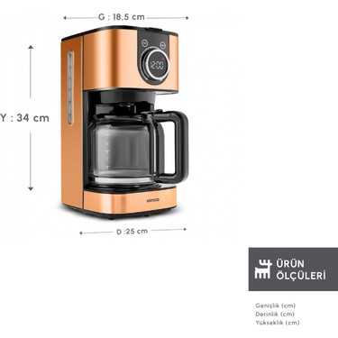 Karaca Series 2303 Inox Filtre Kahve Makinesi Bronze Ke-km2303 - Görsel 3