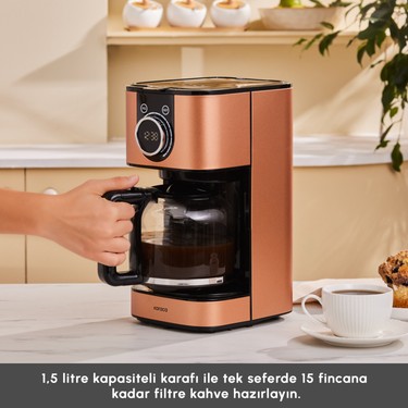 Karaca Series 2303 Inox Filtre Kahve Makinesi Bronze Ke-km2303 - Görsel 4