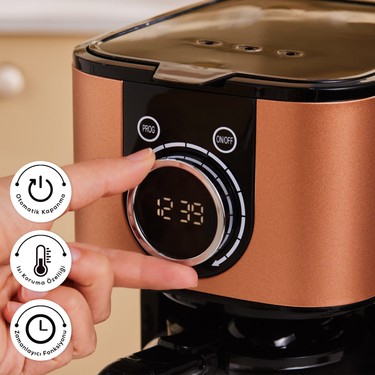 Karaca Series 2303 Inox Filtre Kahve Makinesi Bronze Ke-km2303 - Görsel 5