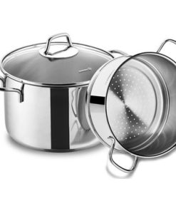 Korkmaz A1521 Perla 20x12 cm Buharlı Tencere Seti