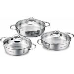 Korkmaz Tombik 6 Parça Omlet Tencere Seti - 18/10 Cr-Ni Paslanmaz Çelik