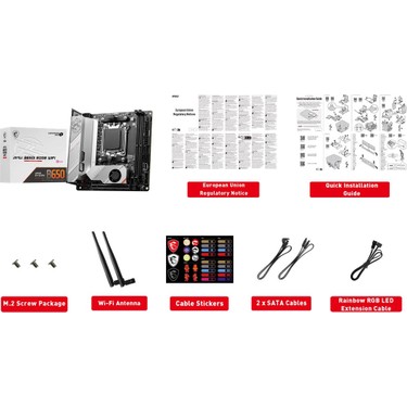 MSI MB MPG B650I EDGE WIFI Anakart AM5 DDR5 7200MHZ(OC) HDMI M.2 USB3.2 2.5G LAN WIFI 6E Mini-ITX - Görsel 5