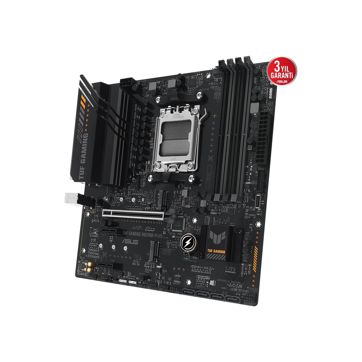 Asus TUF GAMING A620M-PLUS WIFI Anakart DDR5 HDMI M.2 MATX AM5 - Görsel 4