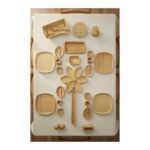 Bambum İkon 33 Parça 4 Kişilik Bambu Kahvaltı Takımı