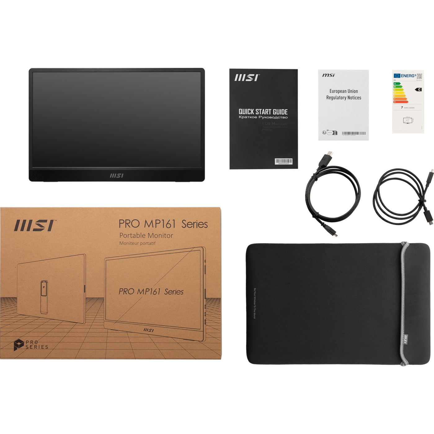 MSI 15.6" Taşınabilir Monitör Pro MP161 E2U 1920X1080 (Fhd) 16:9 Flat IPS 60HZ 4ms Adaptive-Sync Portatif Monitor - Görsel 4