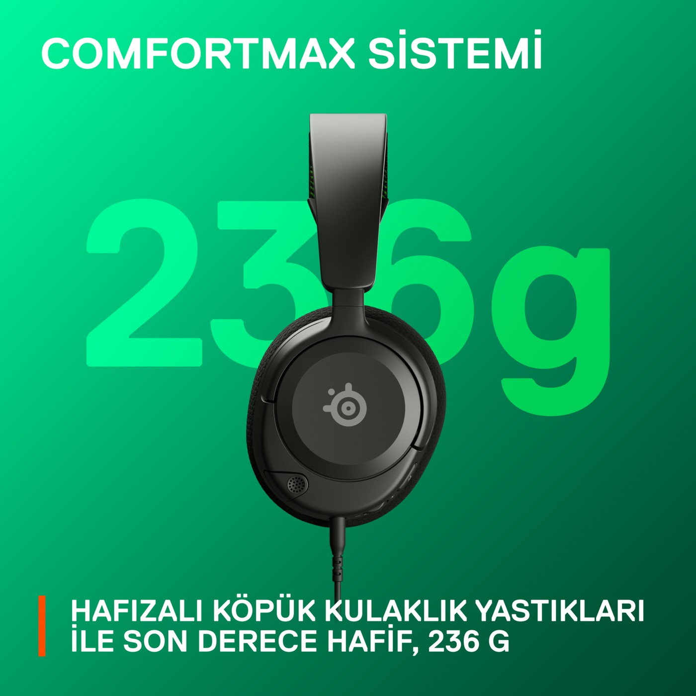 SteelSeries Arctis Nova 1X Xbox Oyuncu Kulaklığı - Kablolu Mikrofonlu Siyah - Görsel 5
