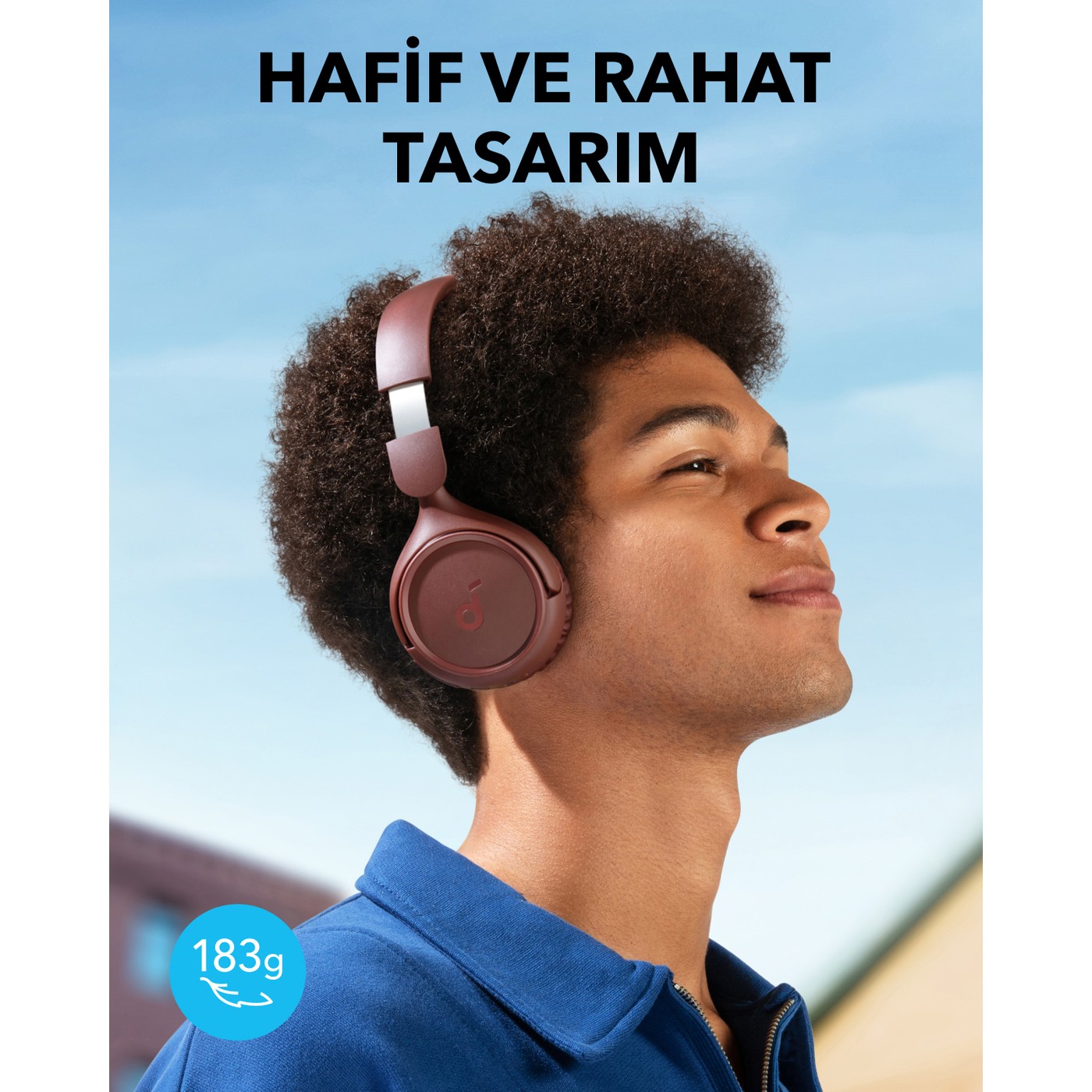Anker Soundcore H30i Mikrofonlu Kablosuz Kulaküstü Kulaklık - 70 Saat Oynatma Süresi- Soundcore Uygulama Destekli - Multipoint Connection - Kırmızı (Anker Türkiye Garantili) - Görsel 4