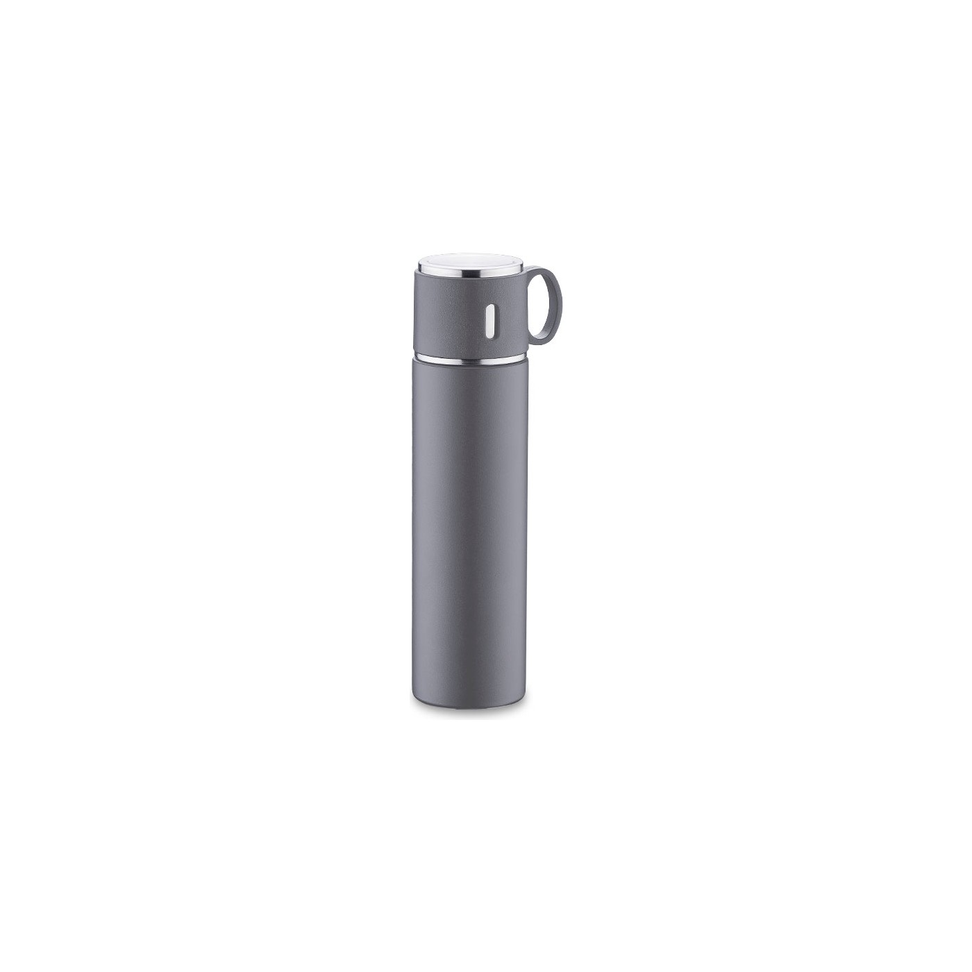 Korkmaz Enjoy Gri Termos Çelik Mug 580 ml Modern Tasarım Uzun Süre Sıcak Soğuk Tutma