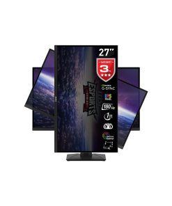 MSI 27" G274PF 1920x1080 (FHD) 16:9 Flat Rapid Ips 180HZ 1Ms G-Sync Compatible Pivot Gaming Monitor