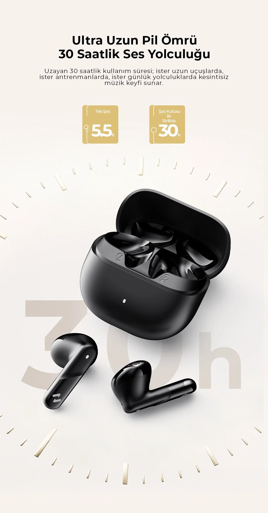Havit Life 04T TW888 Tws Bluetooth Kulaklık - Bt 6.0, 30 Saat Oynatma, Şarj Kutulu Lacivert - Görsel 6