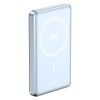 Havit PB5203 Mavi 10000 mAh Hızlı Şarj Kablosuz Powerbank  Magsafe Manyetik Kablosuz Powerbank Ultra Ince 20W