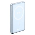 Havit PB5203 Mavi 10000 mAh Hızlı Şarj Kablosuz Powerbank  Magsafe Manyetik Kablosuz Powerbank Ultra Ince 20W