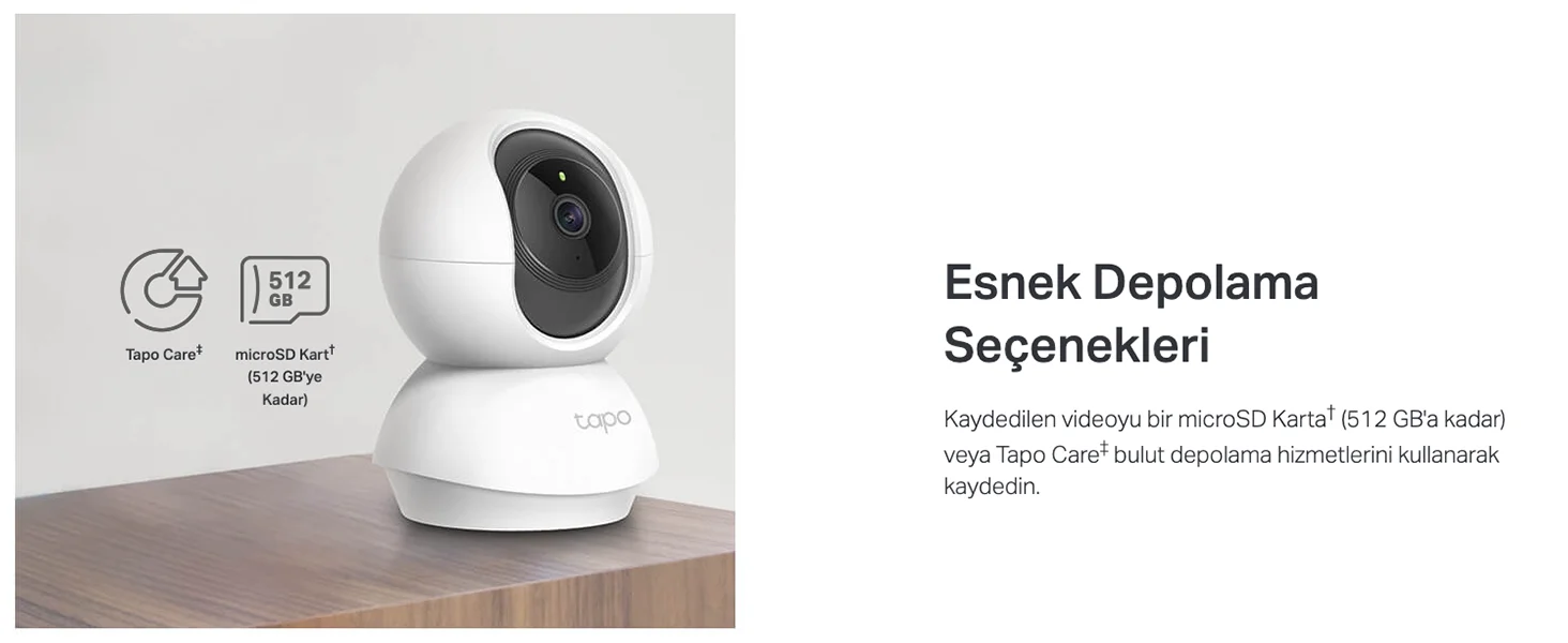 TP-Link Tapo TC71 2k Iç Mekan 3mp Gece Görüşlü 512GB Kart Destekli Wi-Fi Güvenlik Kamerası - Görsel 6