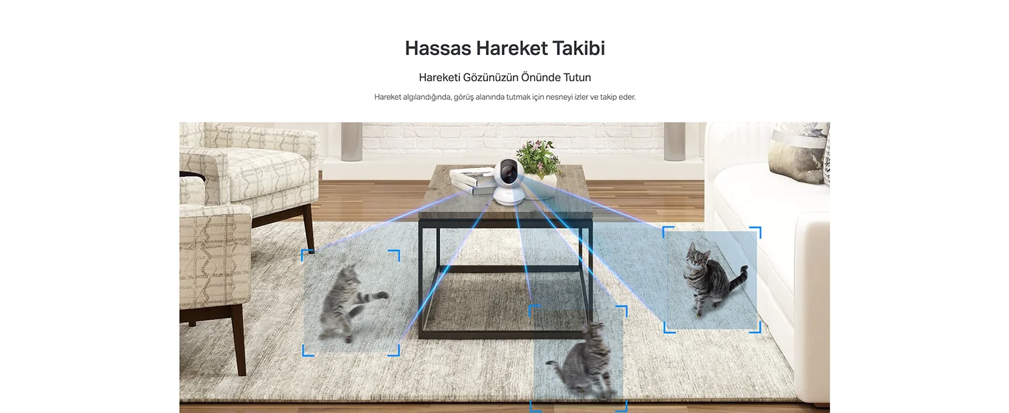 TP-Link Tapo TC71 2k Iç Mekan 3mp Gece Görüşlü 512GB Kart Destekli Wi-Fi Güvenlik Kamerası - Görsel 10