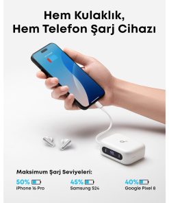 192 Saat Çalma Süresi - (Lightning Adaptörlü) - Beyaz