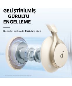 Alternative view of Anker Soundcore Space One Kablosuz Kulaküstü Kulaklık - 40 Saat Oynatma Süresi - Anc - Bluetooth 5.3 -Aı Destekli 3 Mikrofon - Pembe