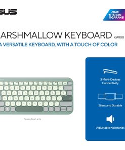Alternative view of Asus Marshmallow KW100 Yeşil Kablosuz Türkçe Mac Uyumlu Klavye