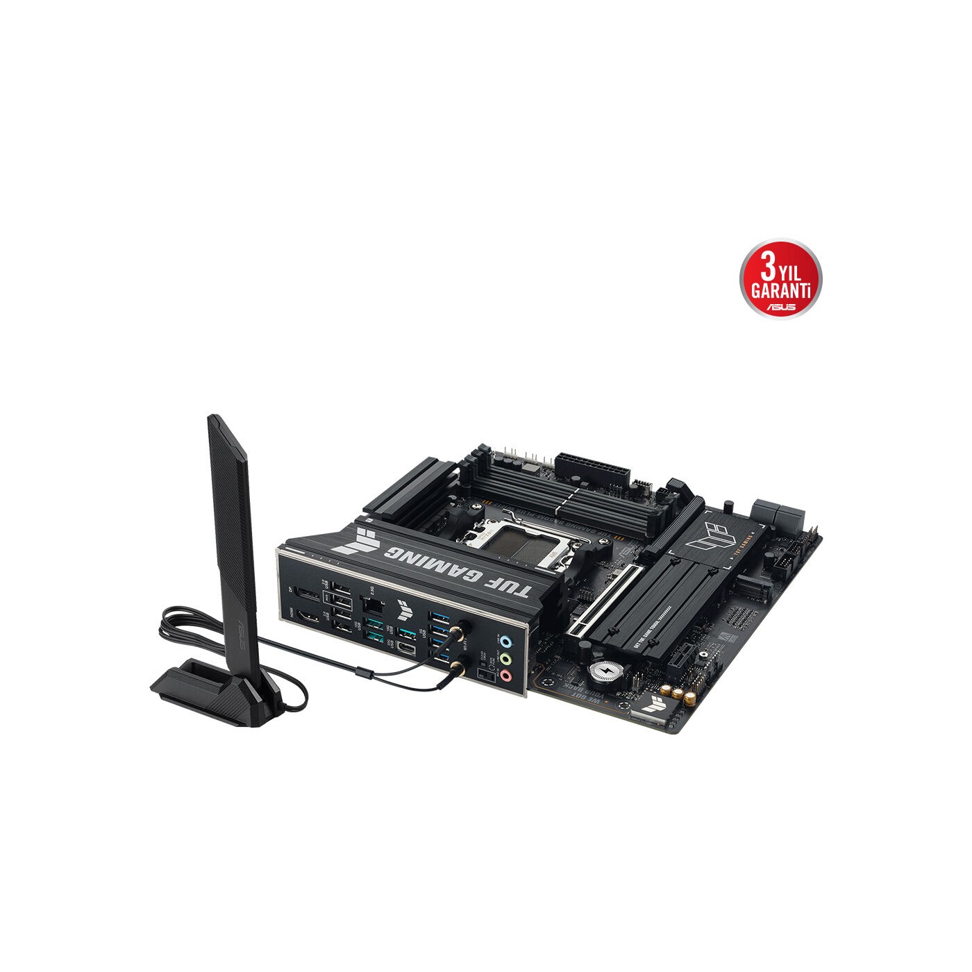 Asus TUF Gaming B850M-PLUS WIFI7 AMD AM5 DDR5 Micro ATX Anakart 8000 Dp HDMI 3x M2 Usb3.2 Gen 2x2 Wifi 7 + Bt Aura Rgb 2.5gbit Lan Matx 14+2+1 Güç Aşamaları, 1xgen5 M.2, Ready For Advanced Ai Pc - Görsel 4