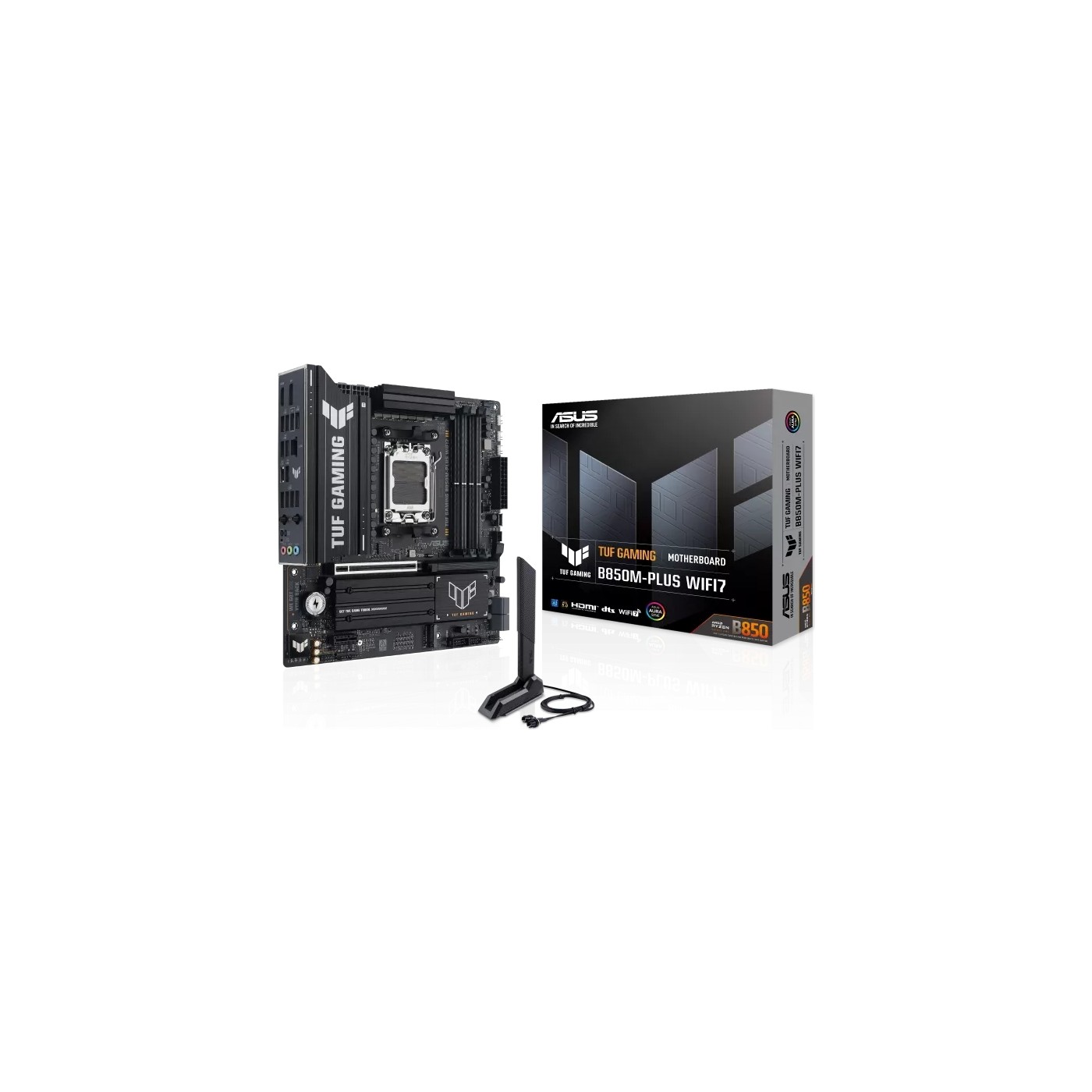Asus TUF Gaming B850M-PLUS WIFI7 AMD AM5 DDR5 Micro ATX Anakart 8000 Dp HDMI 3x M2 Usb3.2 Gen 2x2 Wifi 7 + Bt Aura Rgb 2.5gbit Lan Matx 14+2+1 Güç Aşamaları, 1xgen5 M.2, Ready For Advanced Ai Pc - Görsel 10