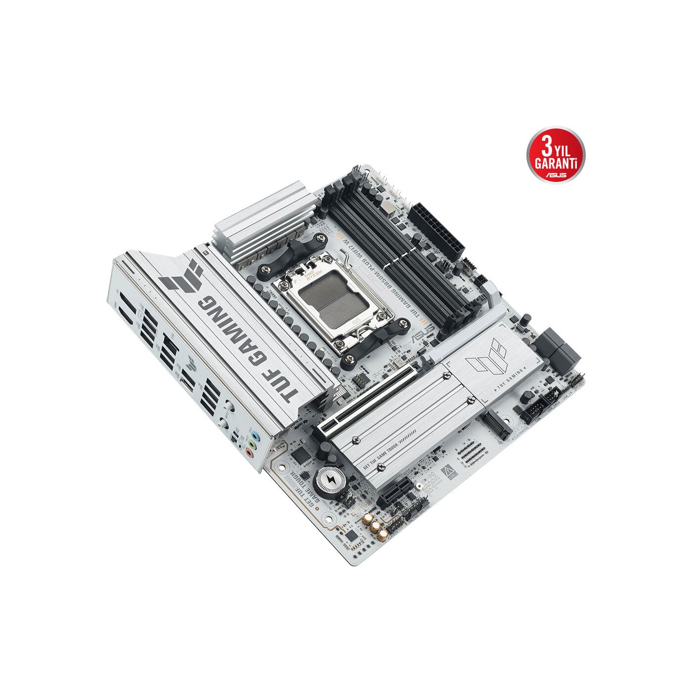 Asus TUF Gaming B850M-PLUS WIFI7 W AMD AM5 DDR5 Micro ATX Anakart 8000 Dp HDMI 3x M2 Usb3.2 Gen 2x2 Wifi 7 + Bt Aura Rgb 2.5gbit Lan Matx 14+2+1 Güç Aşamaları, 1xgen5 M.2, Ready For Advanced Ai Pc - Görsel 4