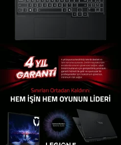 Alternative view of Lenovo Legion 5 15AHP10 83M00064TR Ryzen 7 260 32 GB 1 TB SSD RTX5060 15.3" WUXGA Gaming Laptop