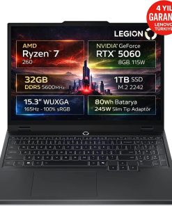 Lenovo Legion 5 15AHP10 83M00064TR Ryzen 7 260 32 GB 1 TB SSD RTX5060 15.3" WUXGA Gaming Laptop