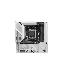 Alternative view of MSI B650M Project Zero Wi-Fi AMD AM5 DDR5 Micro ATX Anakart