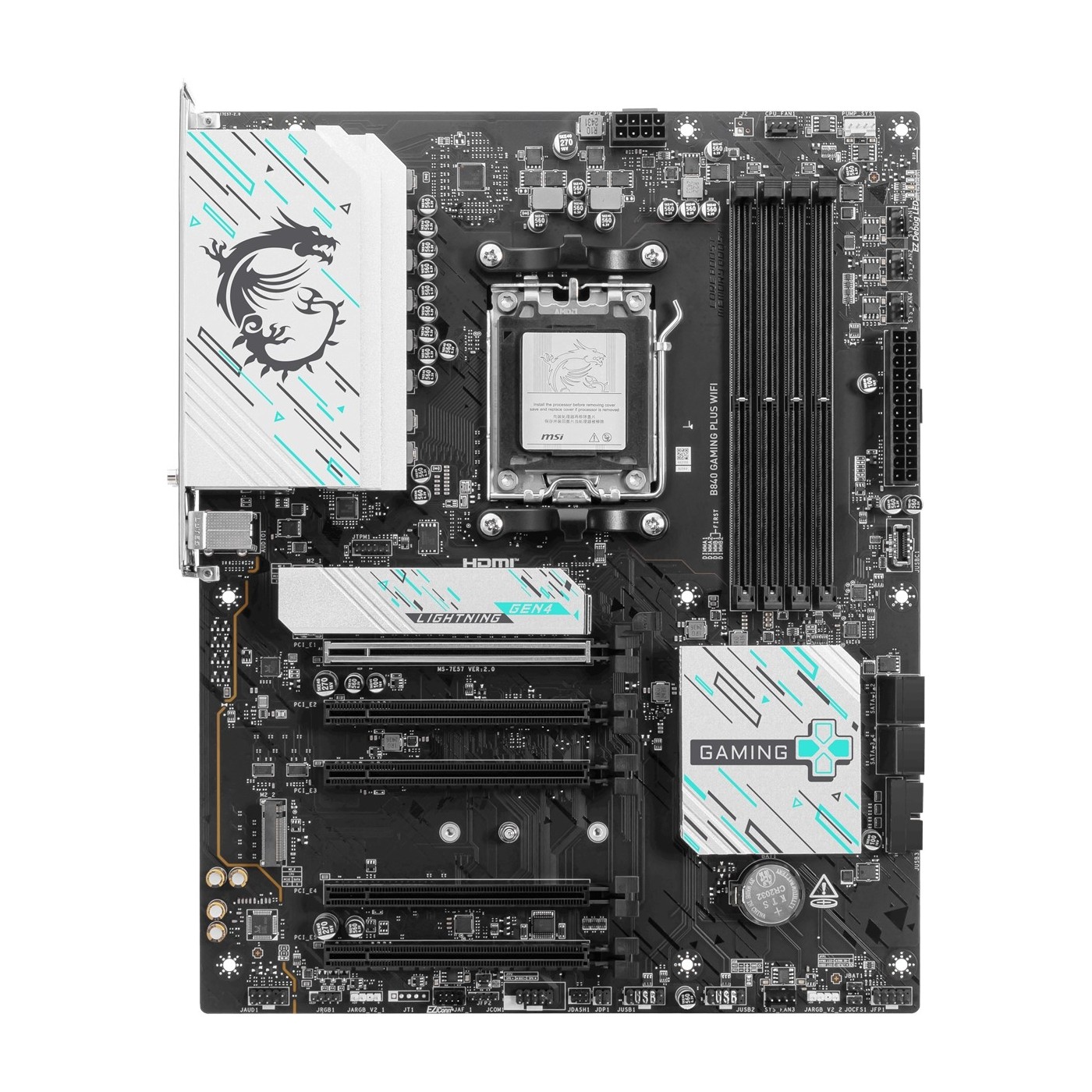 MSI B840 Gaming Plus Wi-Fi AMD AM5 DDR5 ATX Anakart