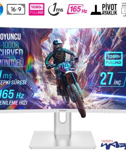 Warp WRP27-165-W 27" 1 ms Full HD Curved Oyuncu Monitörü