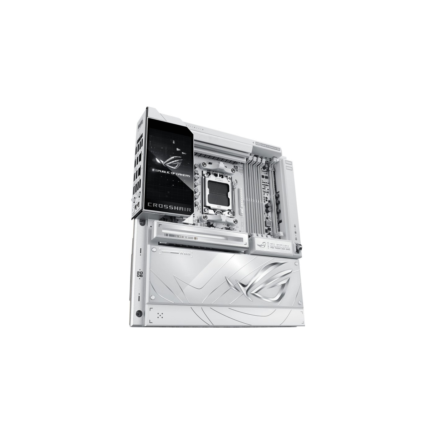 Asus Rog Crosshair X870E Glacial AM5 DDR5 8200+(OC) MHz Gaming Anakart Chipset AMD X870E - Görsel 4