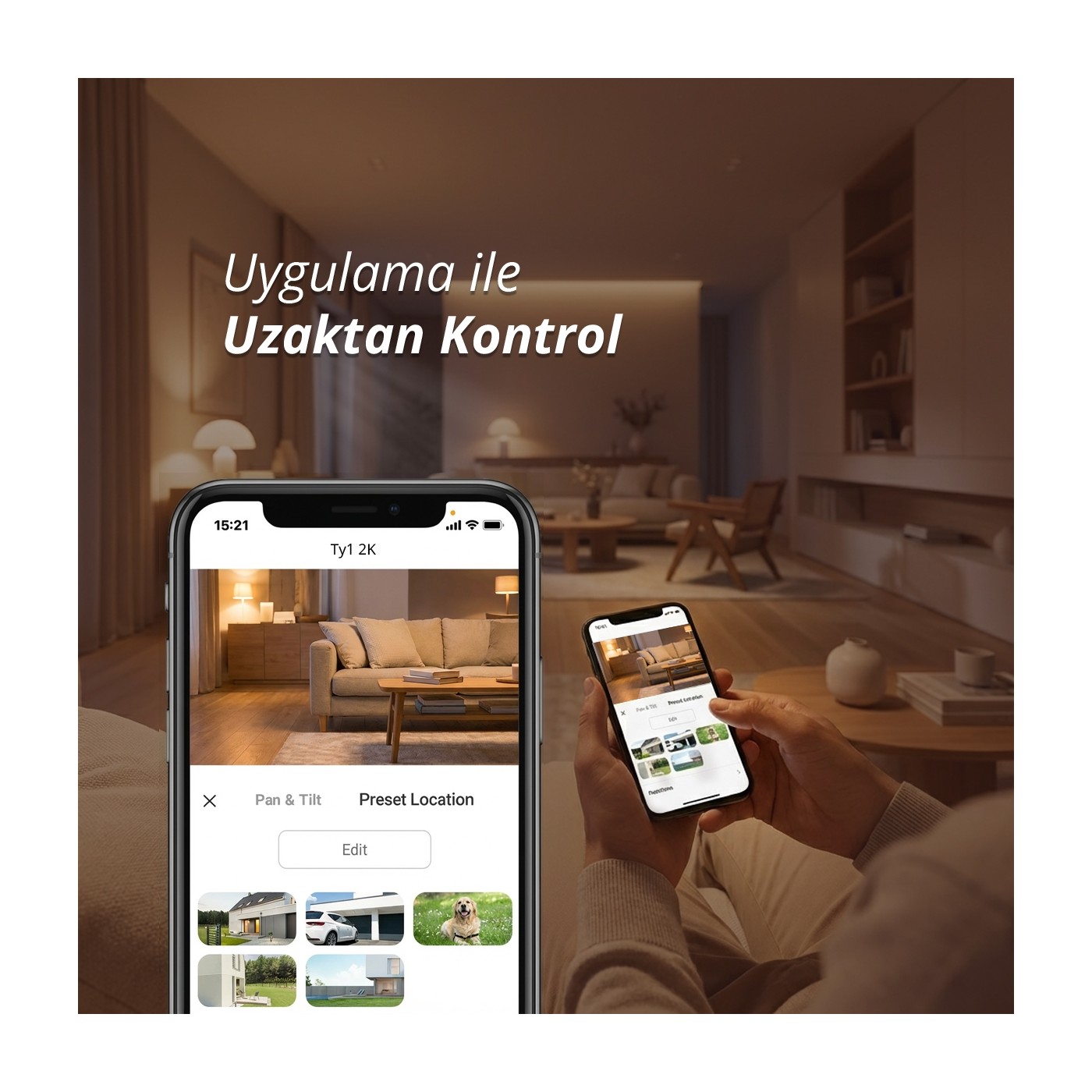 Ezviz TY1 Akıllı Wi-Fi 2K⁺ 3MP Yatay ve Dikey Hareketli Güvenlik Kamerası - 1080p Full HD Görüntü Kalitesi - 360° Panoramik İzleme - 10 Metre Gece Görüşü (Ezviz Türkiye Garantili) - Görsel 4