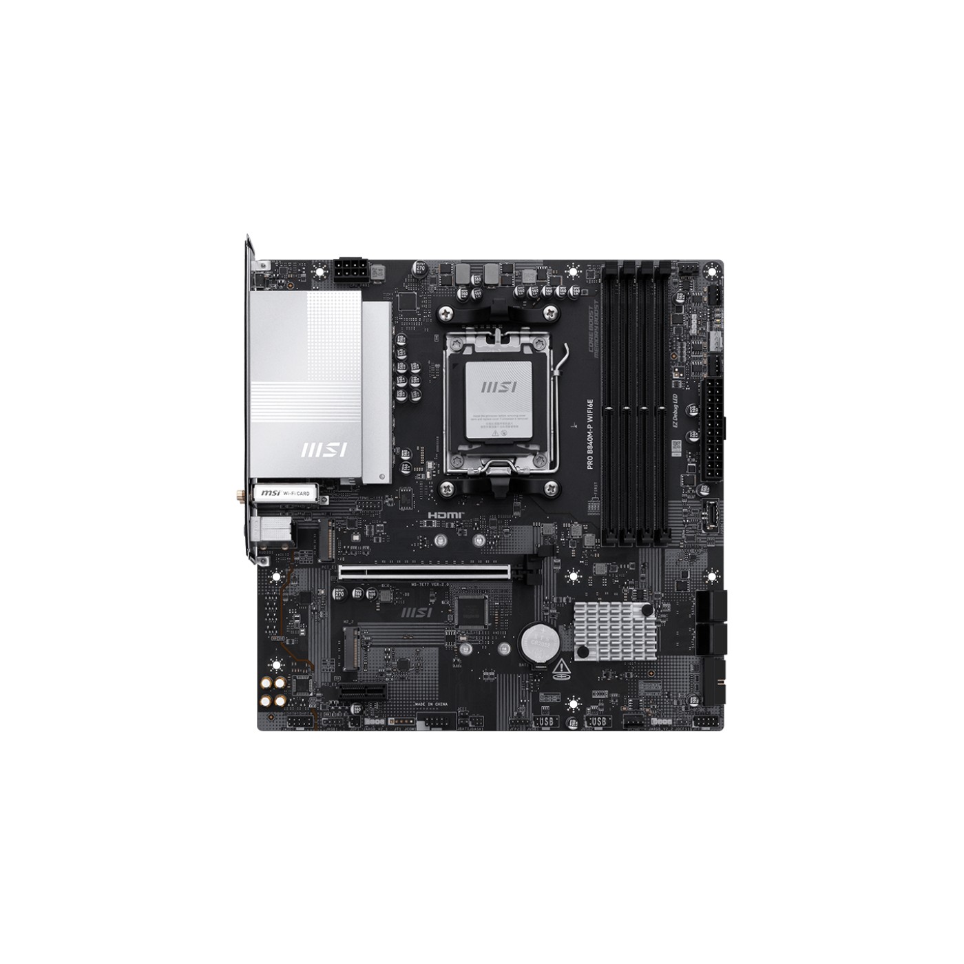 MSI Pro B840M-P WIFI6E AMD AM5 DDR5 Micro ATX Anakart