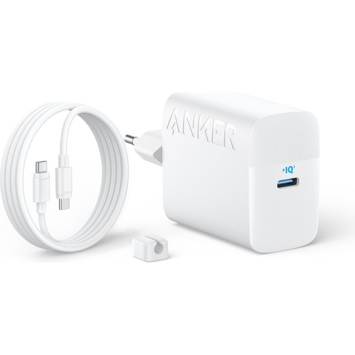 Anker B2653 45 W Beyaz Type-C to Type-C Hızlı Şarj Aleti 1.5m 5A USB-C Kablo (2'li Set)