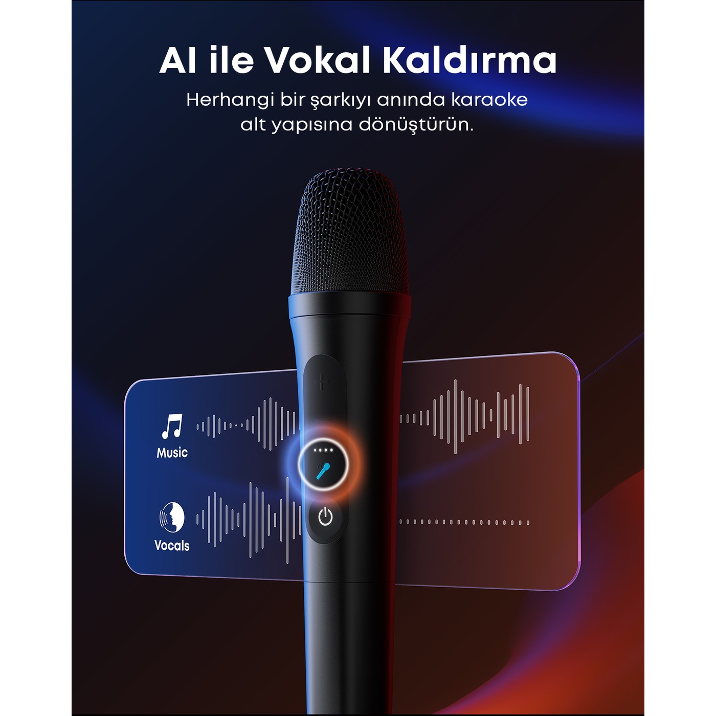 Anker SoundCore Rave 3S Mikrofonlu Bluetooth Hoparlör 200W Yapay Zeka Destekli Karaoke Parti Hoparlörü - Ritme Duyarlı Işık Gösterisi - A31A3 (Anker Türkiye Garantili) - Görsel 4