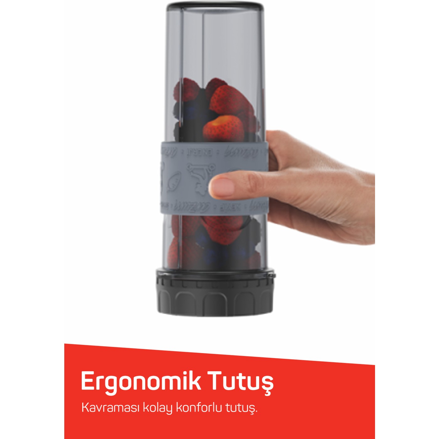 Arzum AR1191 Shake'N Take Lite Kişisel Blender 550W, 550 ml Taşınabilir Şişe, Buz Kırma Özellikli - Görsel 4