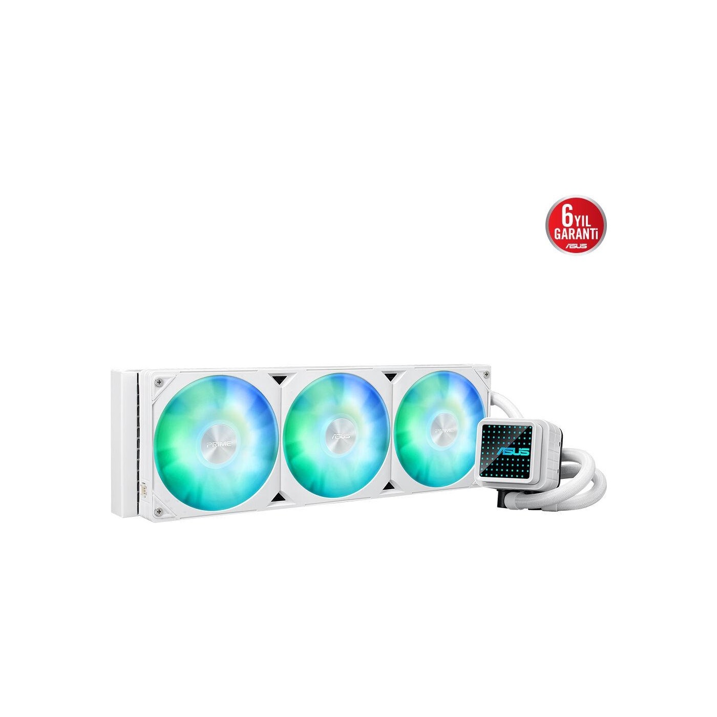 Asus Prime LC 360 ARGB White Edition 360 mm İşlemci Sıvı Soğutucu - Görsel 3