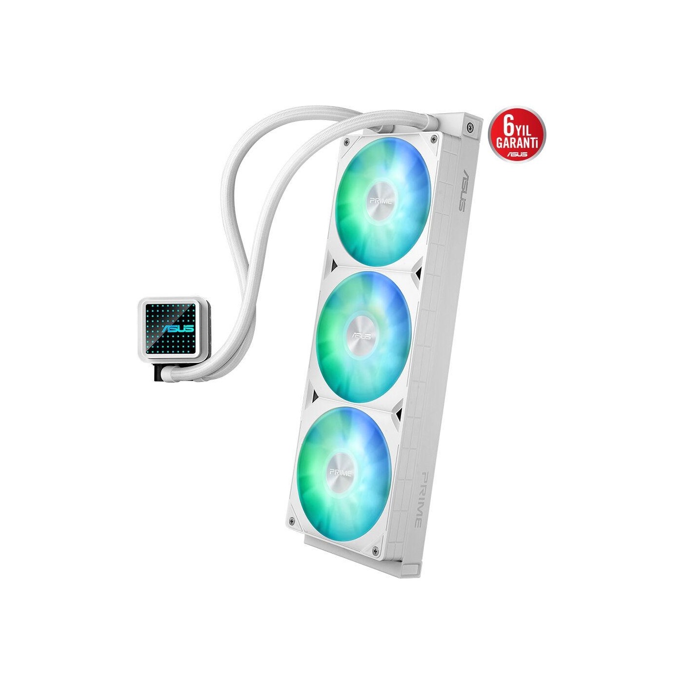 Asus Prime LC 360 ARGB White Edition 360 mm İşlemci Sıvı Soğutucu - Görsel 4