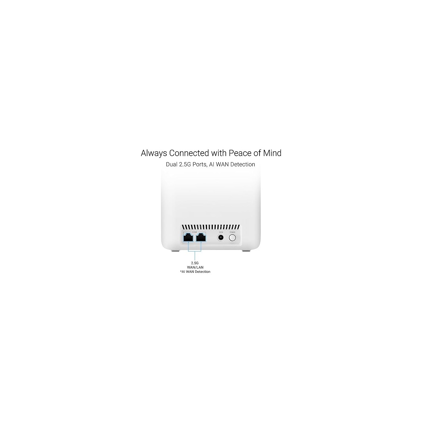 Asus ZenWiFi BD4 3600 Mbps 2'li Router BE3600 WiFi7 Dual-Band Kablosuz Mesh Sistemi (Beyaz, İkili Paket) - Görsel 5