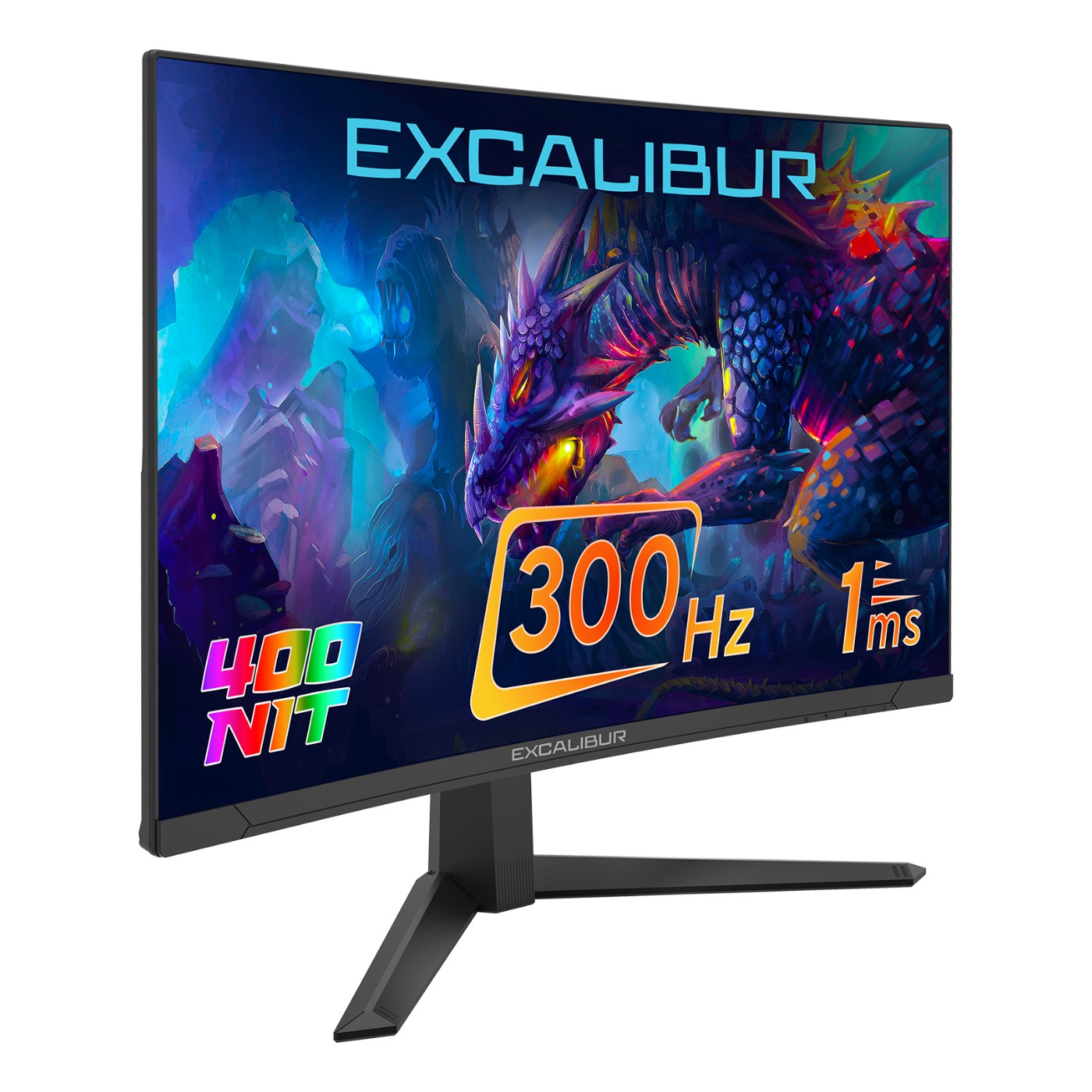 Casper Excalibur M.E27FVC-E 27" 1 ms Full HD Curved 300 Hz Oyuncu Monitörü 400NIT Fast VA HDR10 - Görsel 3
