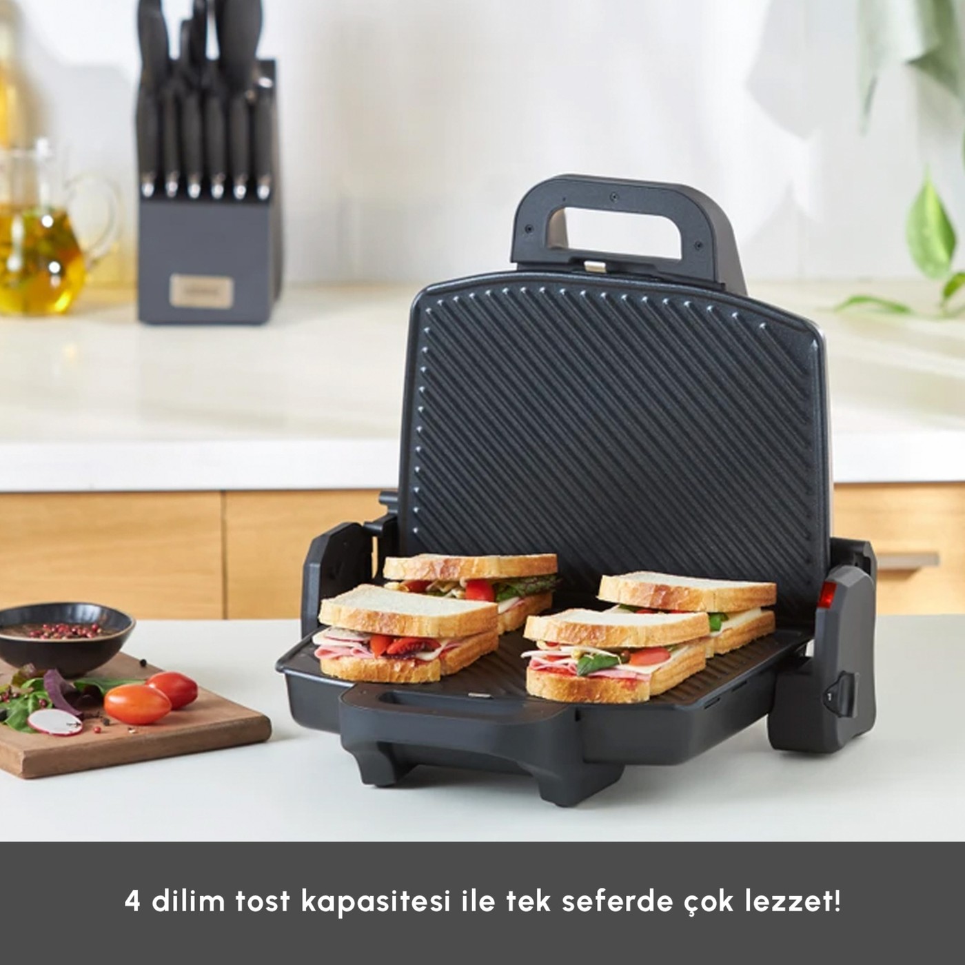 Emsan Future Essential Matte Black 1800 W Tost Makinesi - Görsel 3