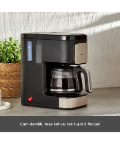 Karaca Just Coffee Aroma 2 In 1 Filtre Kahve ve Çay Demleme Makinesi Bej