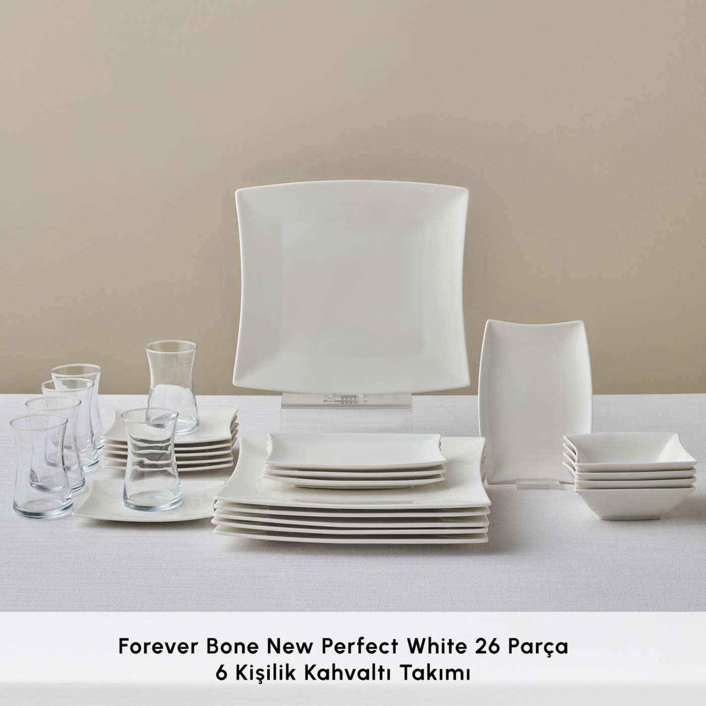 Karaca Perfect White 26 Parça 6 Kişilik Kahvaltı Takımı Porselen - Görsel 3