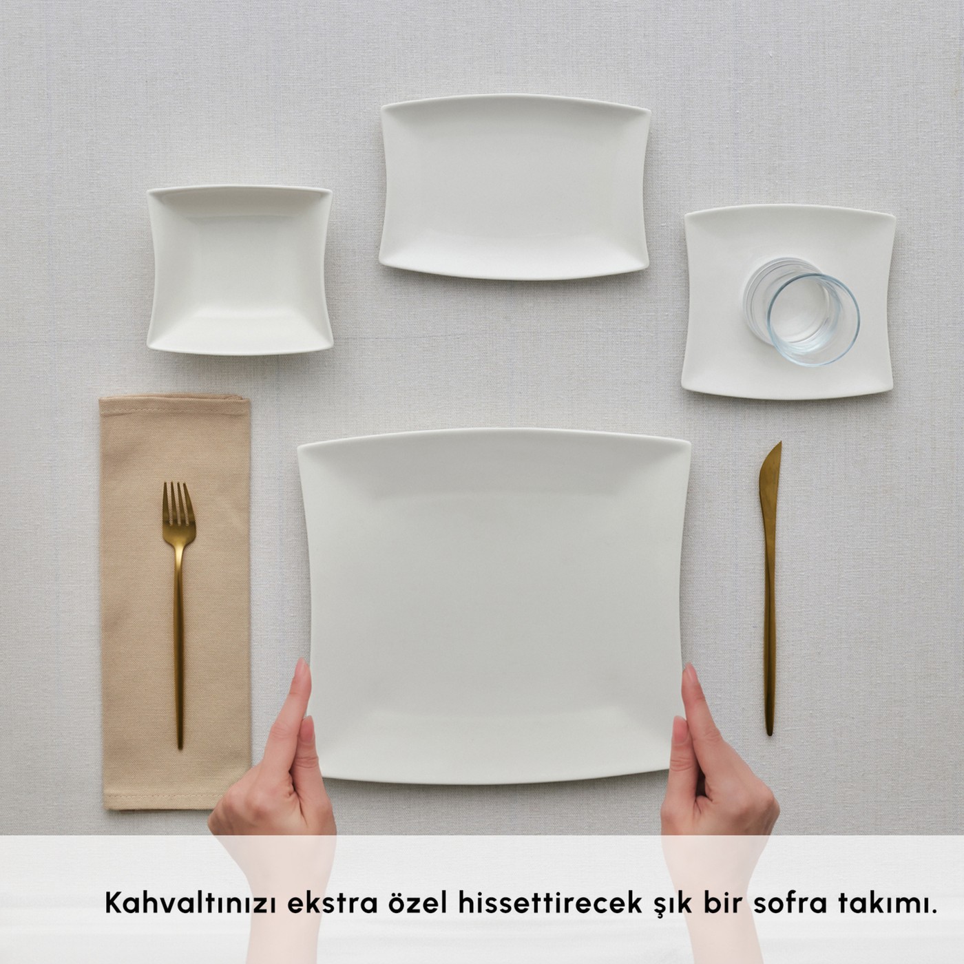 Karaca Perfect White 26 Parça 6 Kişilik Kahvaltı Takımı Porselen - Görsel 4