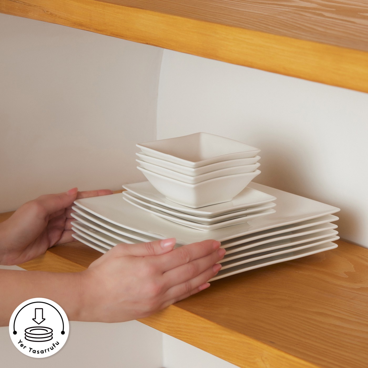 Karaca Perfect White 26 Parça 6 Kişilik Kahvaltı Takımı Porselen - Görsel 7