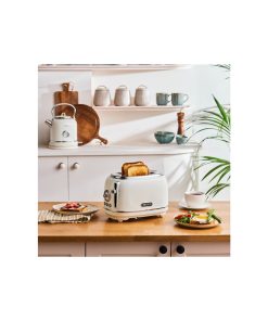 Karaca Vintage Craft 2 Dilim Kapasiteli Ekmek Kızartma Makinesi Cream
